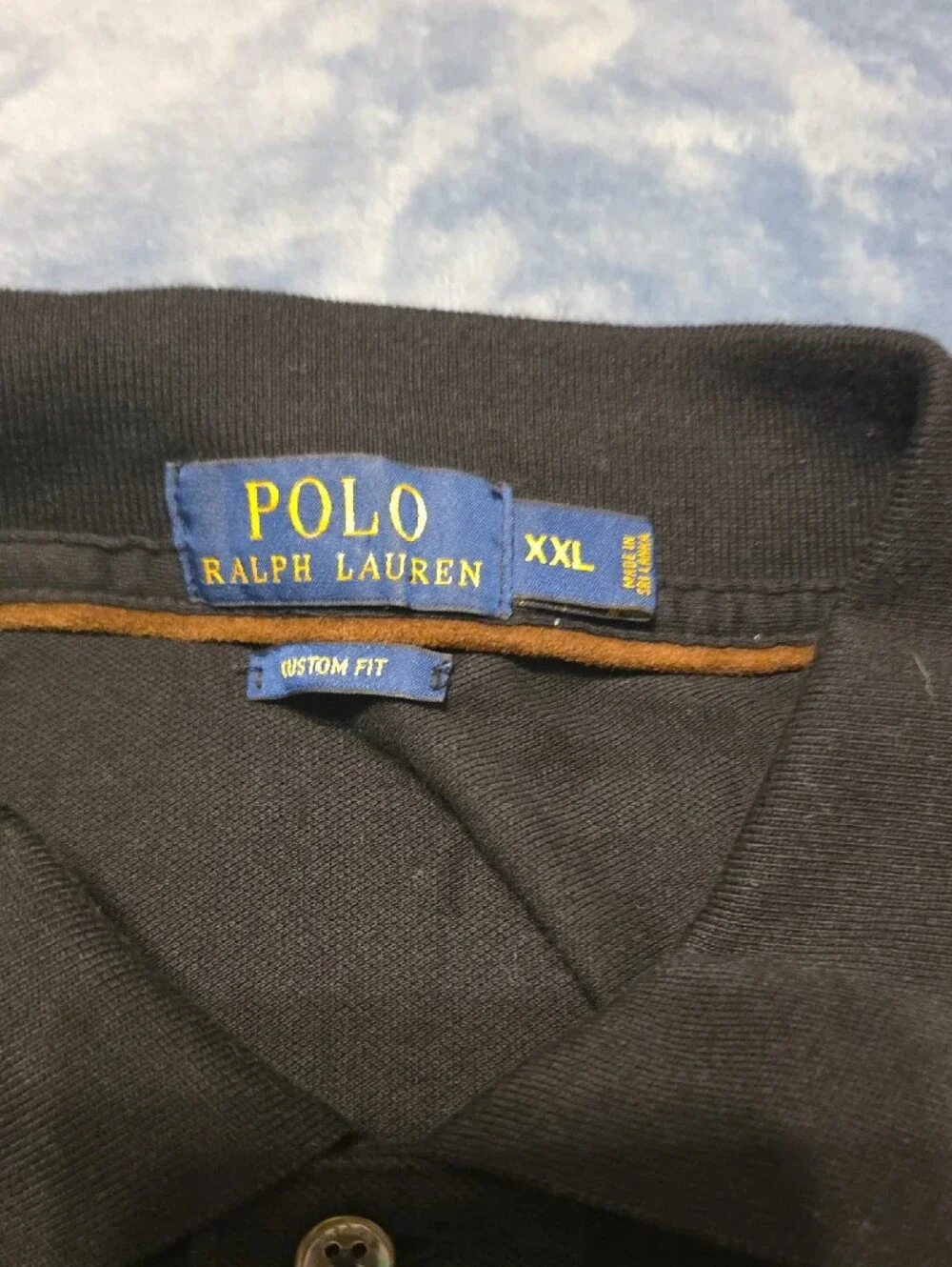 Polo by Ralph Lauren Black Polo with Yellow & Green Crest